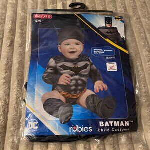 DC COMICS BATMAN BABY HALLOWEEN COSTUME-0-6 MONTHS-RUBIE'S-NWT!